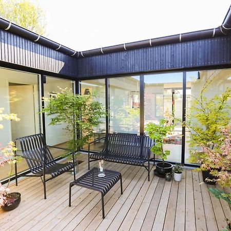Modern Architecture Atrium House Villa Kopenhagen Bagian luar foto