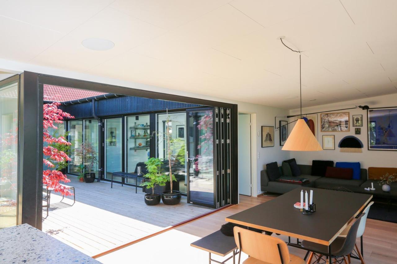 Modern Architecture Atrium House Villa Kopenhagen Bagian luar foto