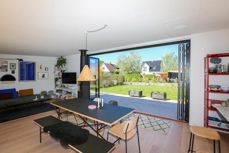 Modern Architecture Atrium House Villa Kopenhagen Bagian luar foto