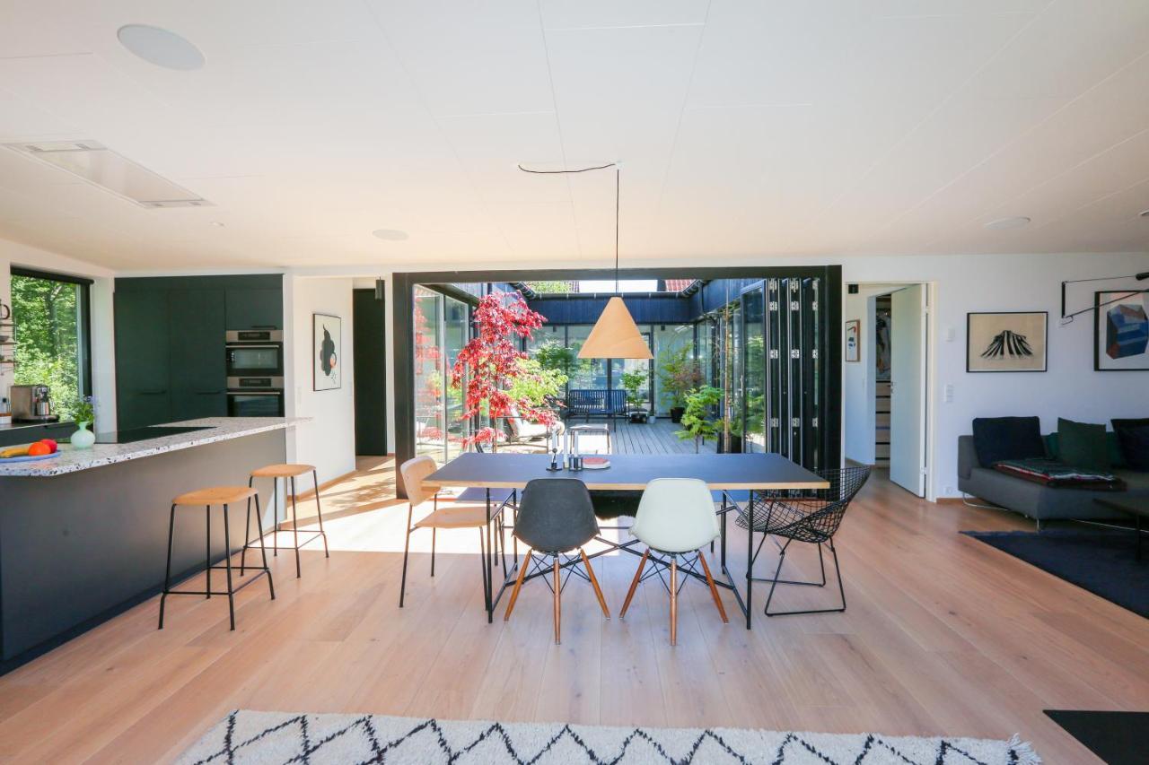 Modern Architecture Atrium House Villa Kopenhagen Bagian luar foto