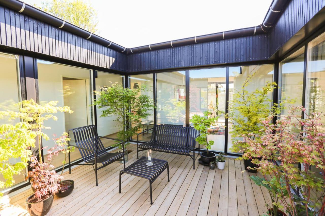 Modern Architecture Atrium House Villa Kopenhagen Bagian luar foto